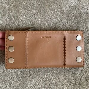 Hammitt 110N Wallet in Almond Tan with Brushed Silver Hardware!! BRAND NEW!!